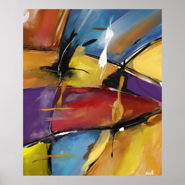 Grande modelo vertical poster "Abstrato 1509" (Frente)