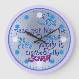 Grande Mulher Sábia no relógio de inverno