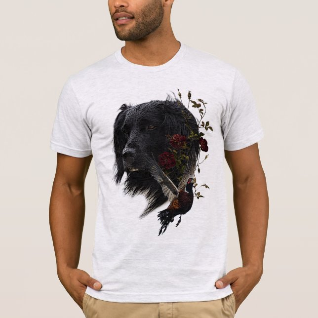 Grande Munsterlander com camiseta faisão (Frente)