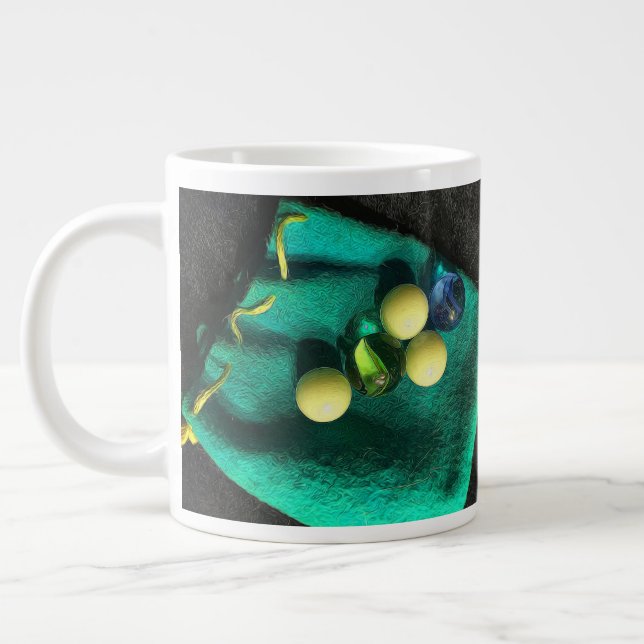 Grande não perca suas bolinhas Caneca de Café Jumbo (Esquerda)