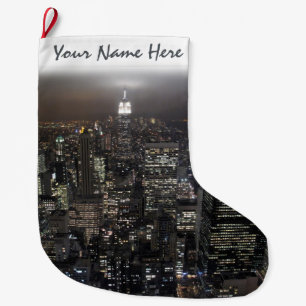 Grande New York que armazena a meia do Natal de New York