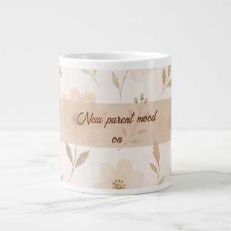 Grande Novo Humor de Pai/Mãe em Caneca de Café Floral