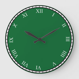 Grande Números romanos brancos voltados para o relógio 