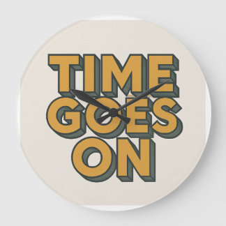 Grande O Tempo Passa No Relógio De Parede, 10" De Rodada