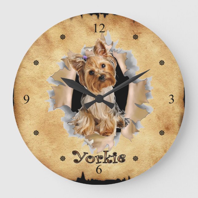 Grande O Yorkie quebra o relógio de papel!  ~ (Frente)