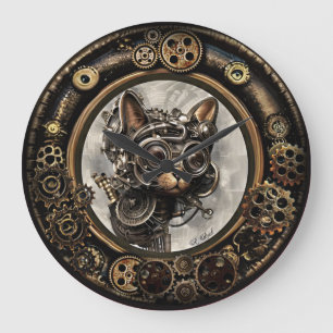 Grande Óculos de Visto de Gatos Steampunk - RELÓGIO DE PA