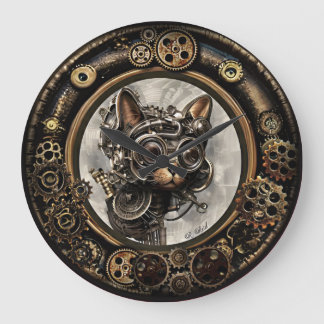 Grande Óculos de Visto de Gatos Steampunk - RELÓGIO DE PA