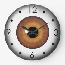 Olhal Marrom Íris Olho Personalizado Relógio Redon