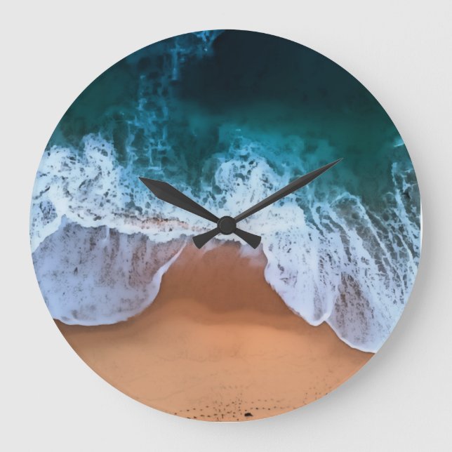 Grande Ondas de Oceano e Relógio de Praia (Frente)