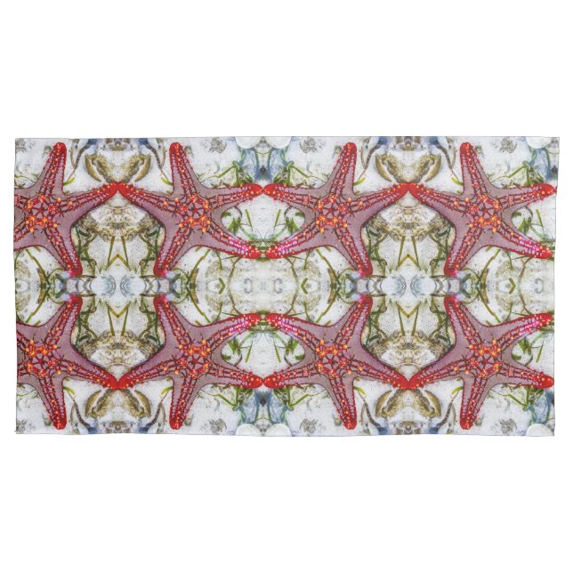 Grande padrão de peixe-estrela vermelho (Frente)