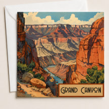 Grande Paisagem do Sudoeste do Canyon Vintage