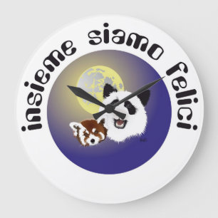 Grande Panda encontro relógio