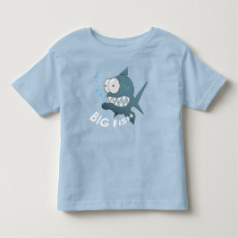 Grande Peixe - Camiseta de Jersey Fina para Crianç