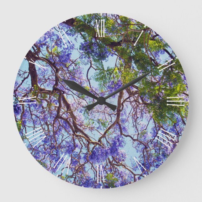 Grande Pintor De Óleo De Árvore Puro Jacaranda, Relógio D (Frente)