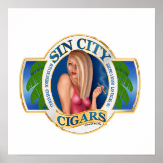 Grande Poster de arte de charutos