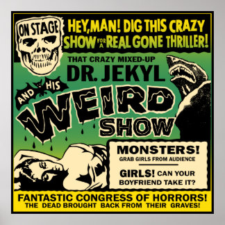 Grande Poster do Spook Show - Dr. Jekyl