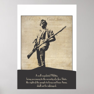 Grande poster revolucionário do Minuteman