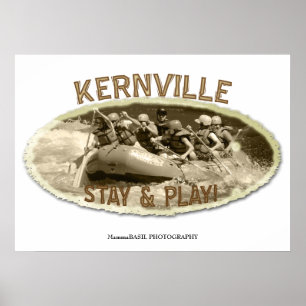 Grande poster transportar de rio de Kernville!
