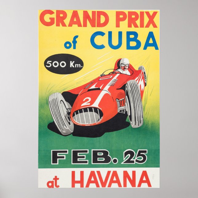 Grande Prêmio De Cuba Poster 1958 (Frente)