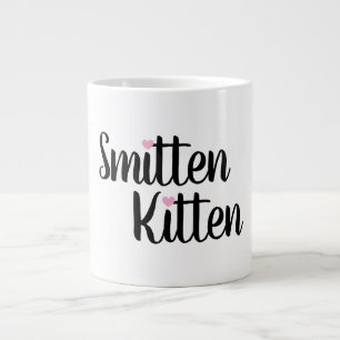 Grande Presente Caneca de Café Smitten Kitten Fofa Dia do