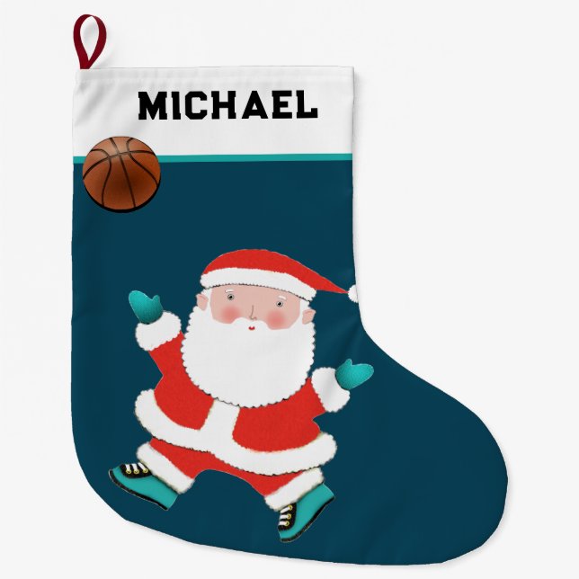 Grande Presentes de Férias de Basquetebol Meia de Natal G (Frente)
