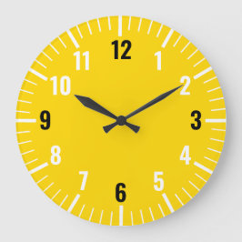 Grande Relógio Analógico Dourado Chic Com Números