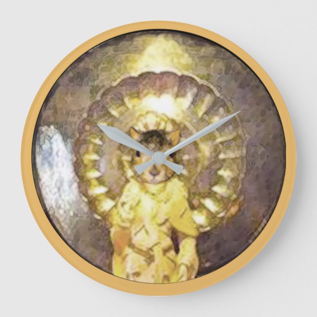 Grande Relógio com a divina imagem Pearl de Wisdom (Frente)