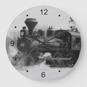 Grande Relógio da Locomotiva do Comboio Vintage