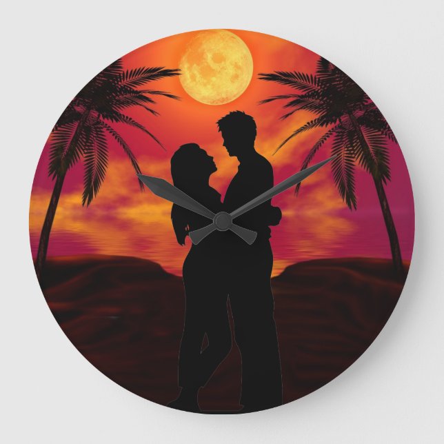Grande Relógio da Parede do Amor para sempre (Frente)