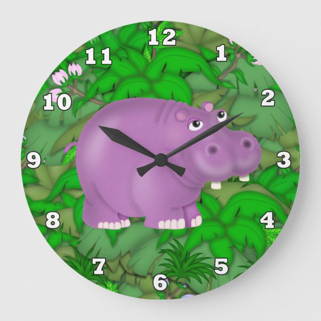 Grande Relógio da Selva de Hippo Roxo (Frente)
