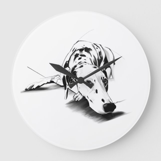 Grande Relógio Dalmata - Arte Canina (Frente)