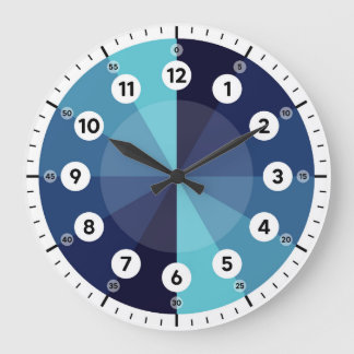 Grande Relógio de Aprendizado - Tempo de Contagem - Azul-