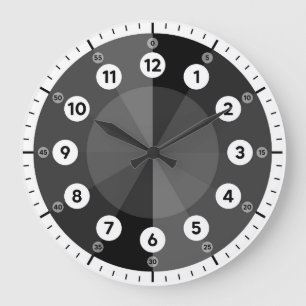 Grande Relógio de Aprendizado - Tempo de Contagem - Preto