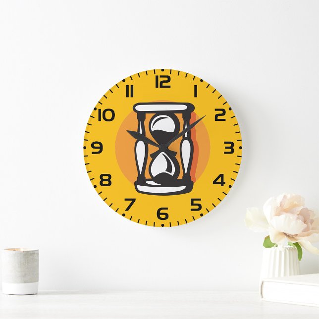 Grande Relógio de Areia Retro Minimalista Tempo (Criador carregado)