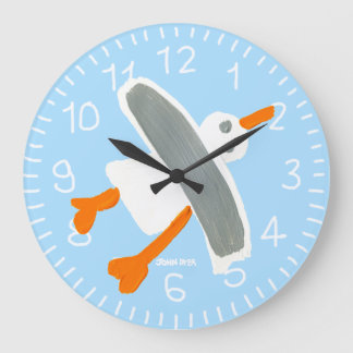 Grande Relógio de Arte: John Dyer Seagull Blue