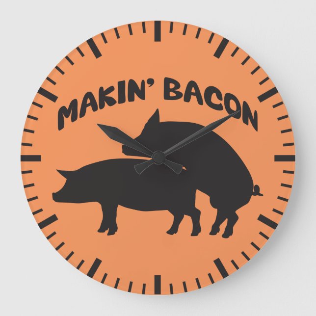 Grande Relógio de bacon novelado (Frente)