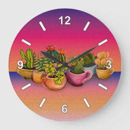 Grande Relógio de cactos