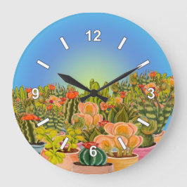 Grande Relógio de cactos