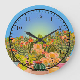 Grande Relógio de cactos