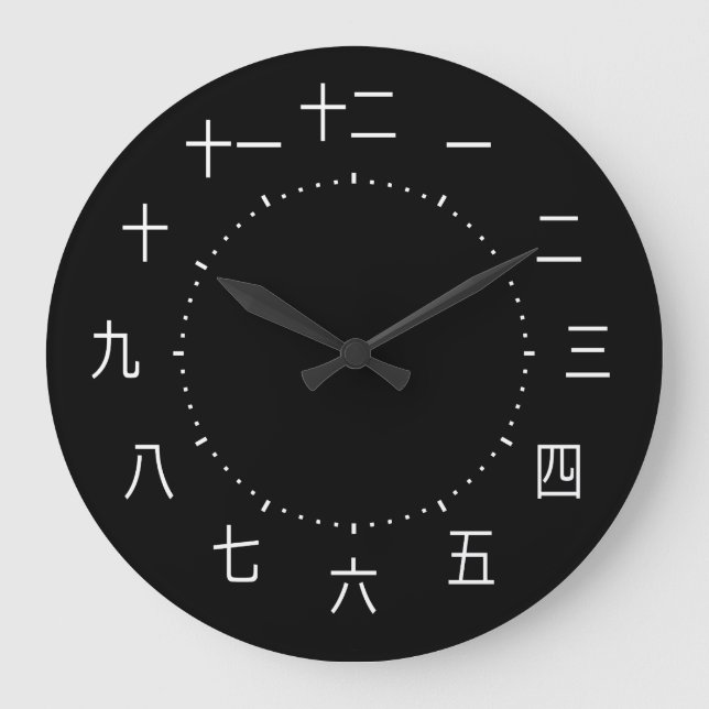 Grande Relógio de Caracteres Chineses (Frente)