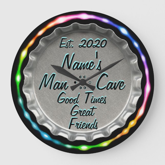 Grande Relógio de Caverna Homem! Olhem para o neon! (Frente)