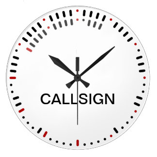 Grande Relógio de Código na moda Morse