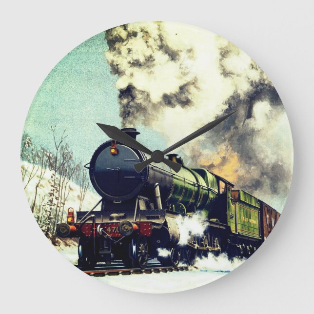 Grande Relógio de Comboio a Vapor (Frente)