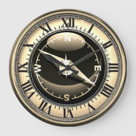 Grande Relógio de Compass Faux