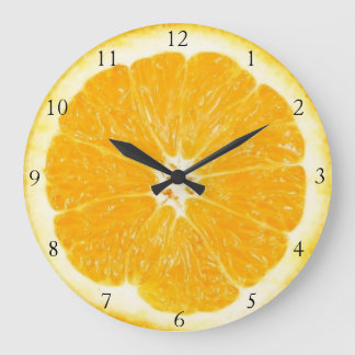 Grande Relógio de cozinha de Fruta laranja