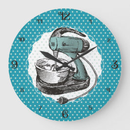 Grande Relógio de cozinha giratória de retrorreflectores 