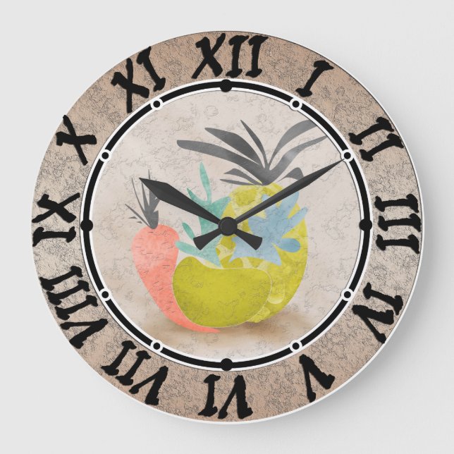 Grande Relógio de cozinha venenoso, cozinha (Frente)