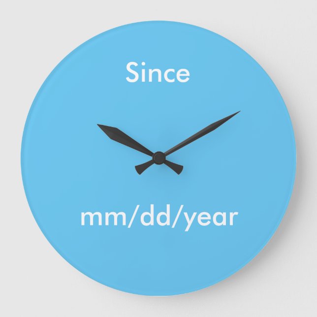 Grande Relógio de Data Sober (Frente)