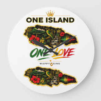 Grande Relógio de design jamaicano