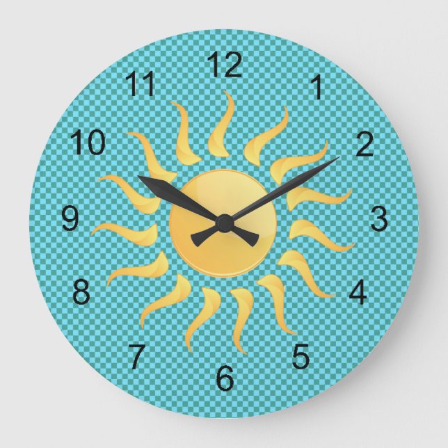 Grande Relógio de Design Sunshine (Frente)